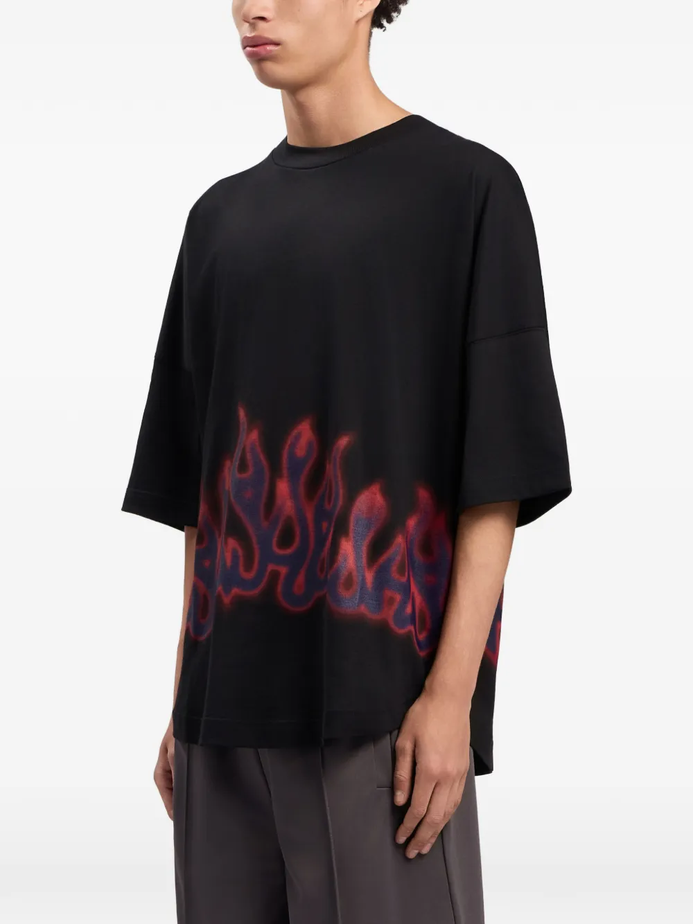Palm Angels T-shirt met ronde hals Zwart