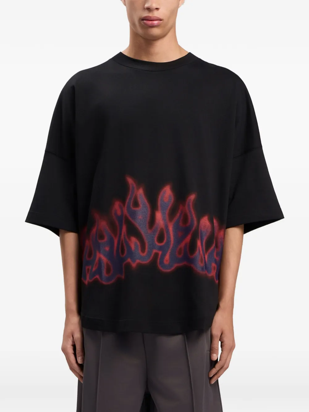Palm Angels T-shirt met ronde hals Zwart