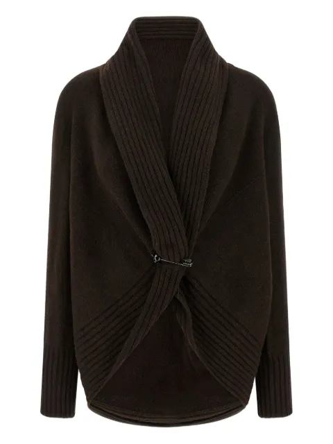 Alberta Ferretti Cardigan con spilla