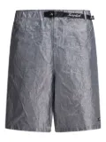 KAPITAL 12oz metallic-effect bermuda shorts - Silver
