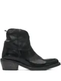 Moma 40mm zip-fastening leather ankle boots - Black