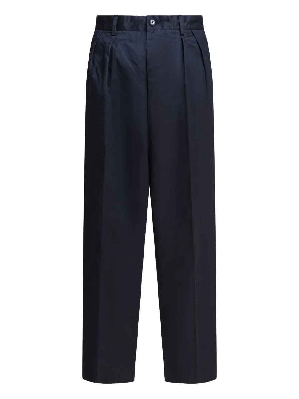 pleated-front trousers