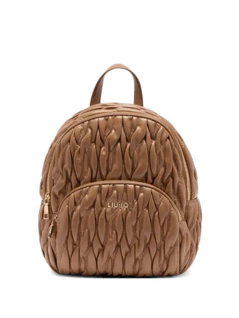 LIU JO quilted logo backpack