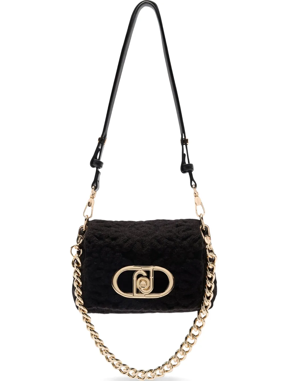 LIU JO small LaPuffy embroidered crossbody bag | Black | Image 1