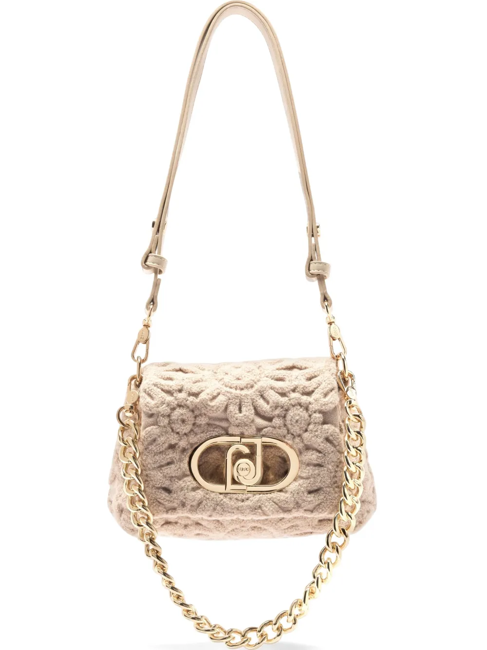 LIU JO LaPuffy embroidered chain-strap mini bag | Neutrals | Image 1