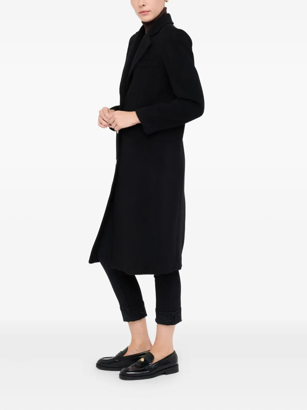 Liu •jo Liu Jo Better Wool Coat In Black