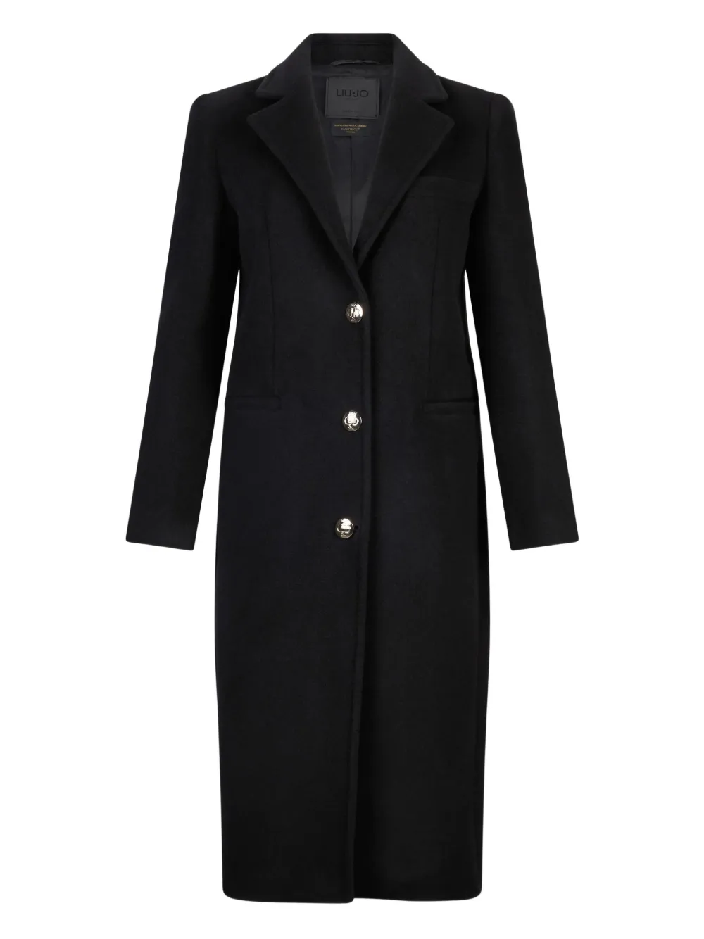 Liu •jo Liu Jo Better Wool Coat In Black