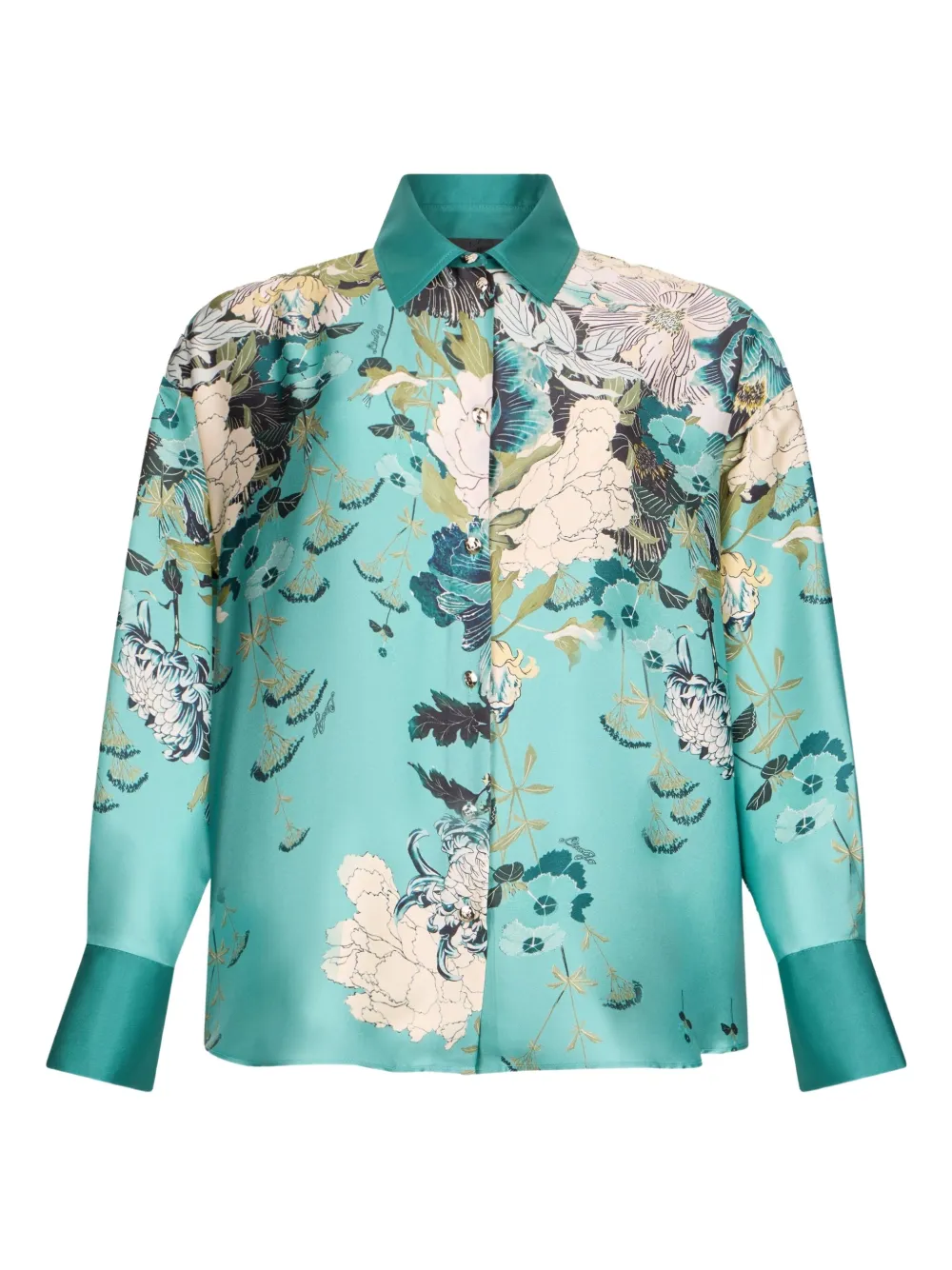 floral-print shirt