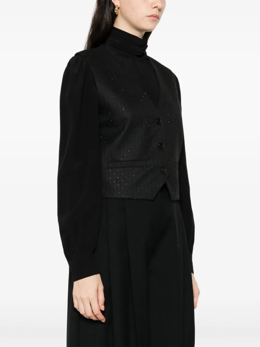 Maje Top met knopen Zwart