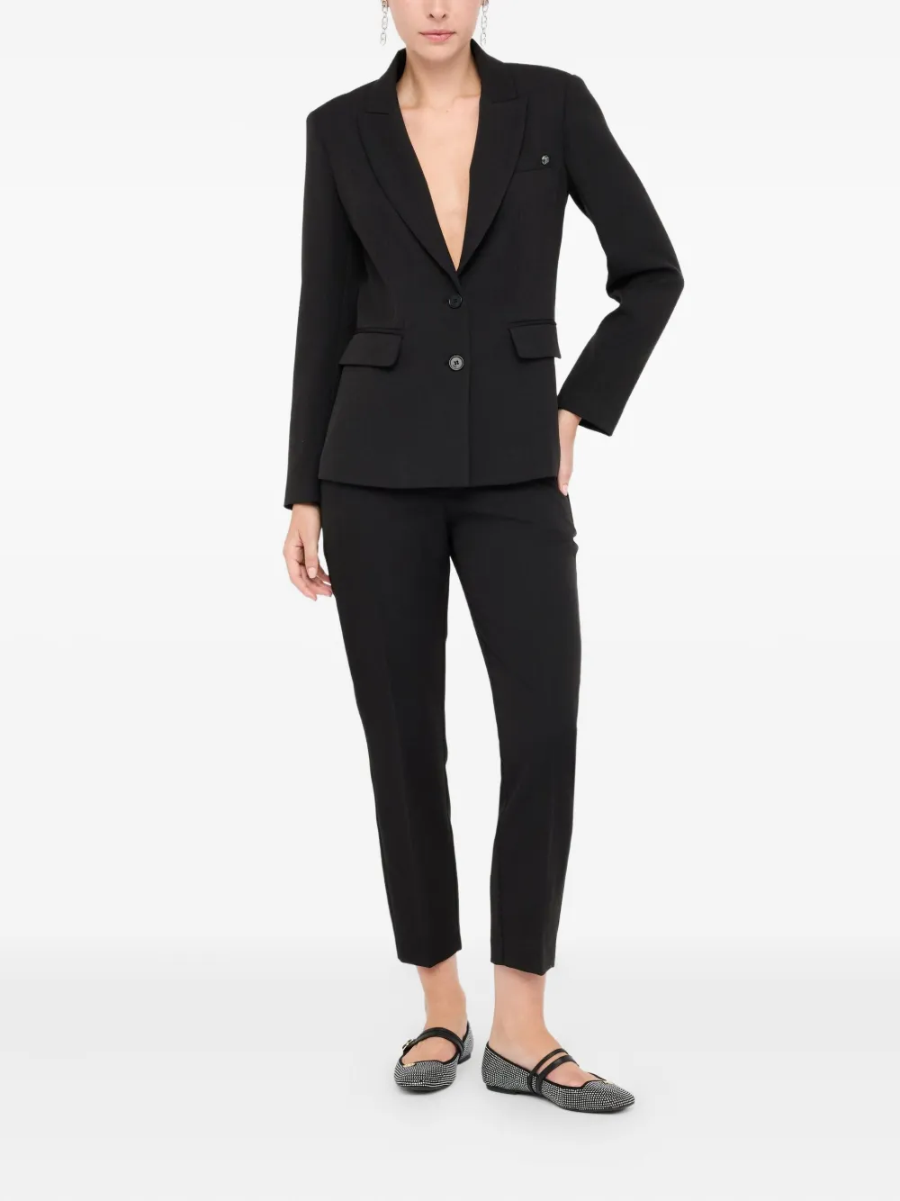 LIU JO embellished two-button blazer Zwart
