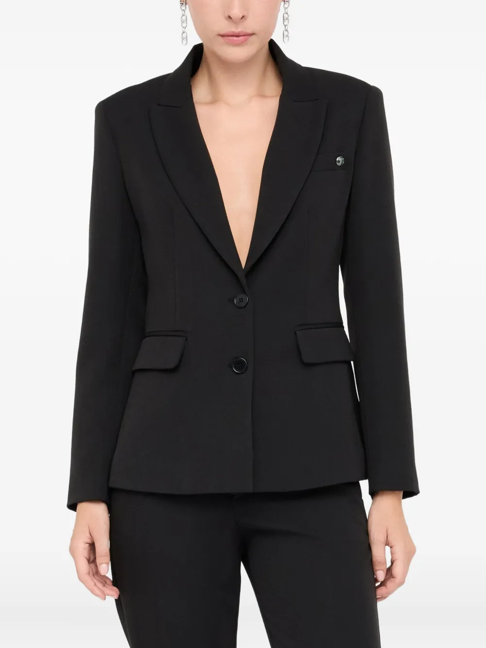 LIU JO embellished two-button blazer Zwart