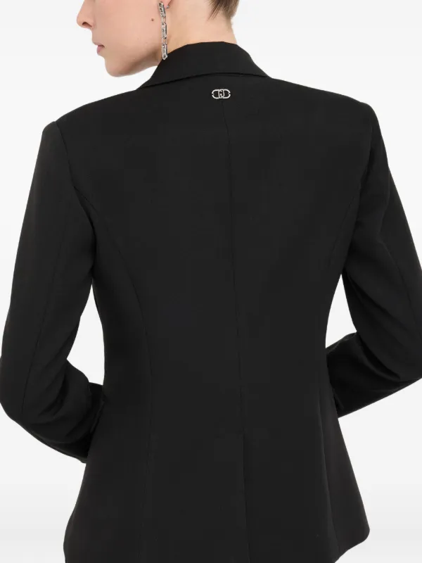LIU JO Embellished two-button Blazer | Black | FARFETCH