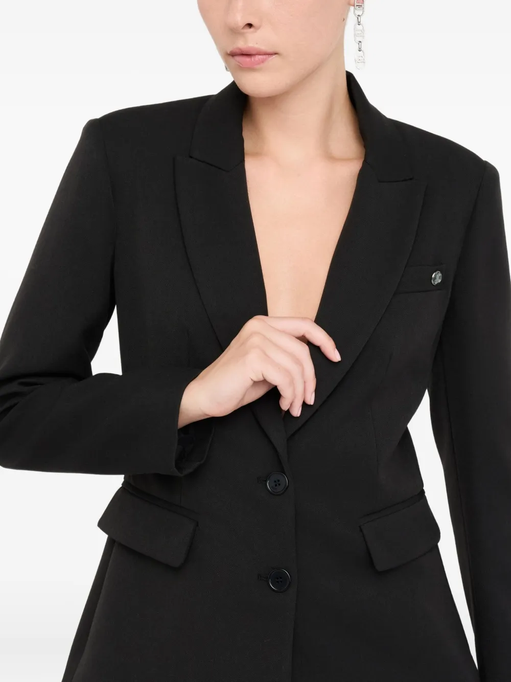 LIU JO embellished two-button blazer Zwart