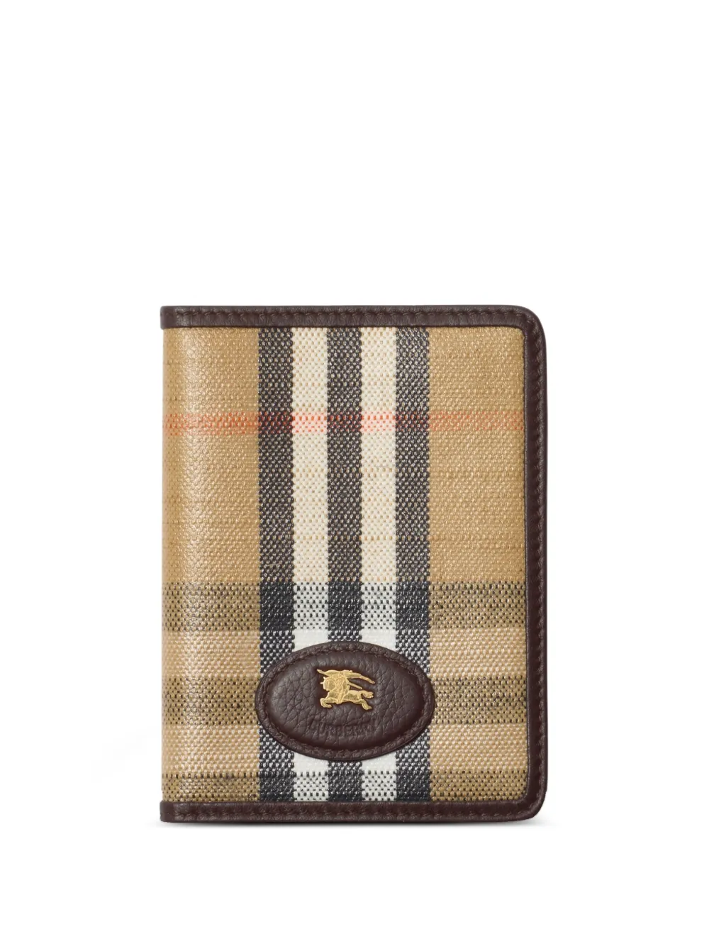 Burberry Geruite portemonnee Bruin