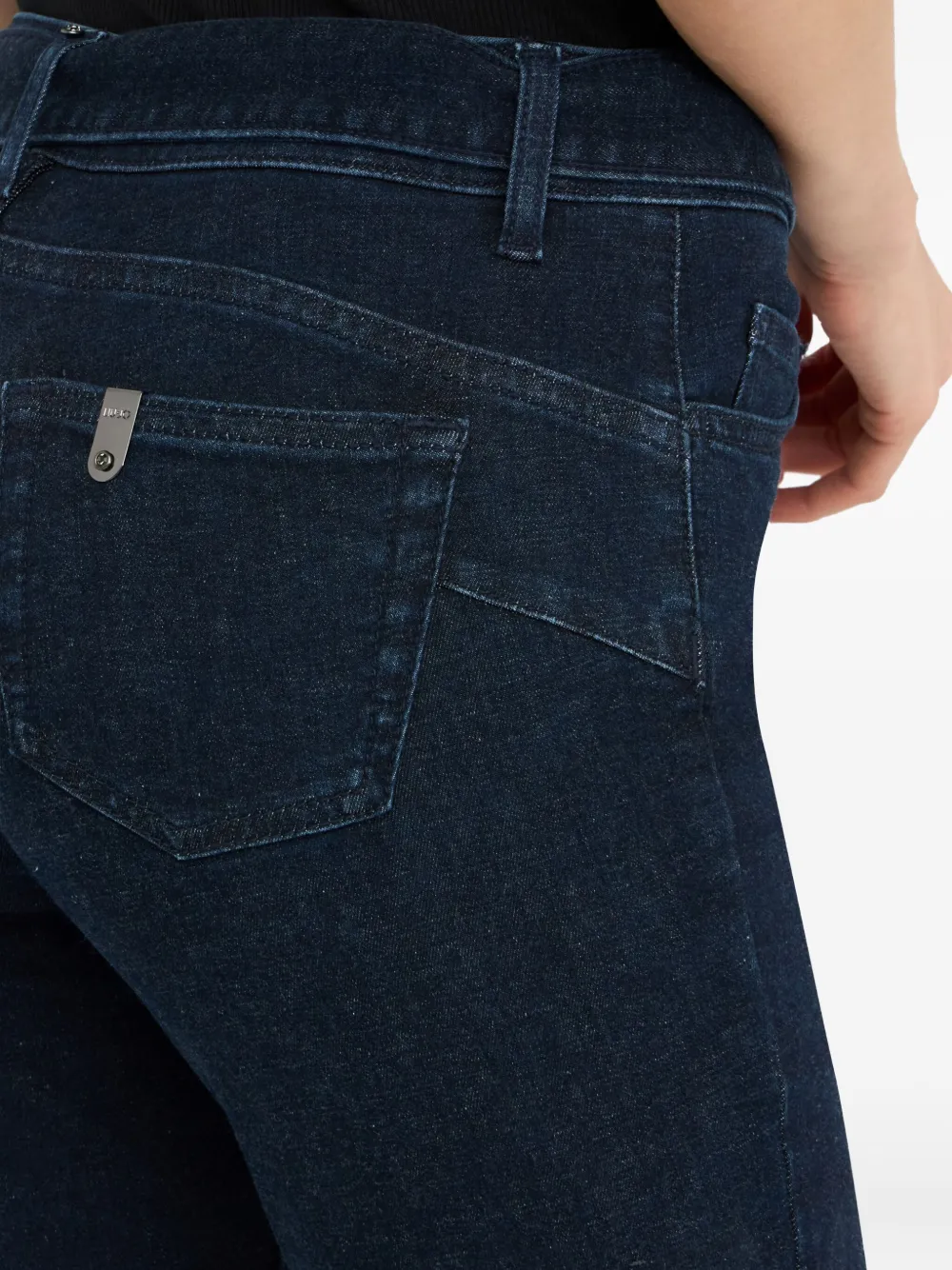 LIU JO belted flared jeans Blauw