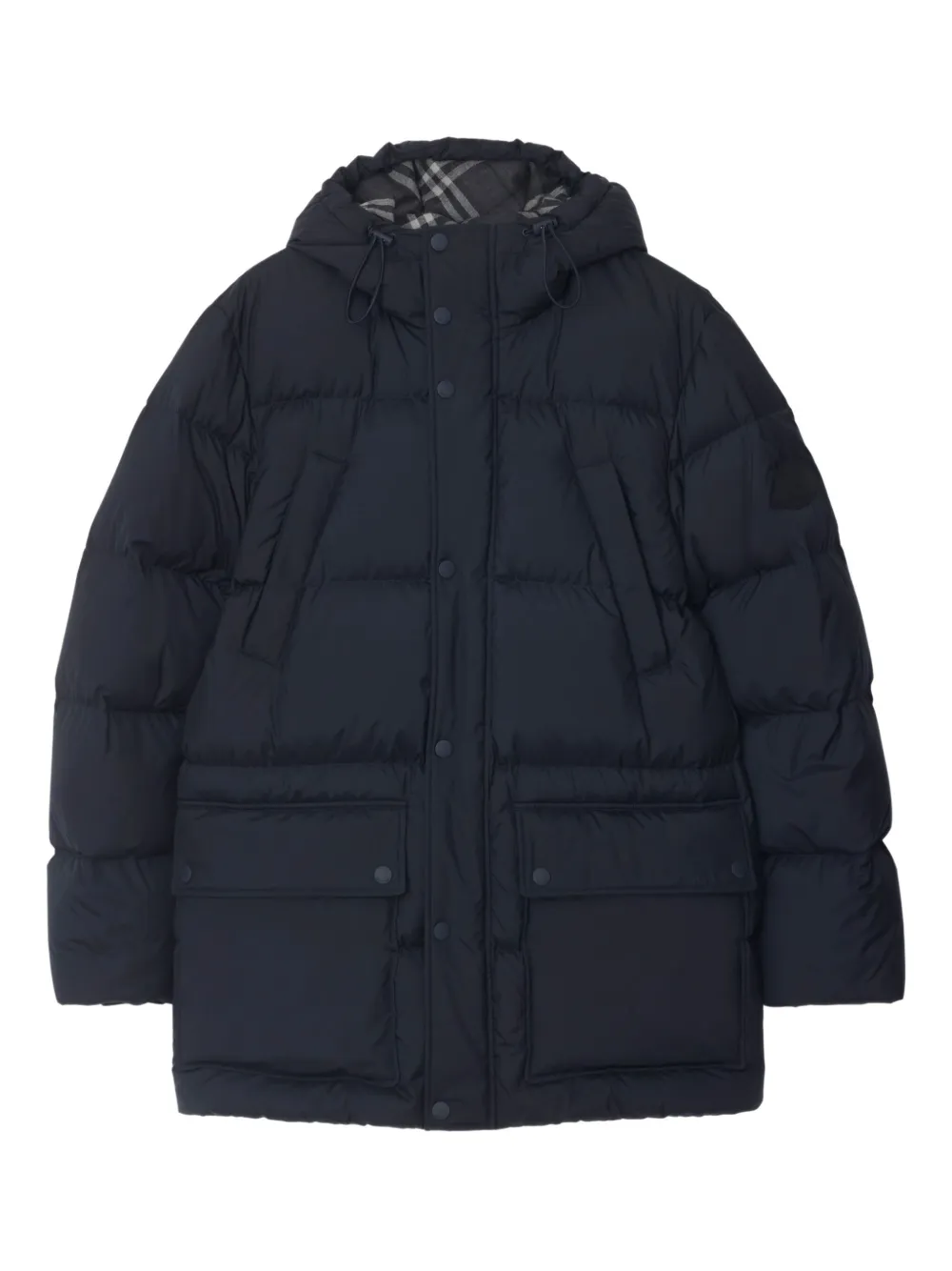 Burberry hooded puffer jacket | Blue | Image 1
