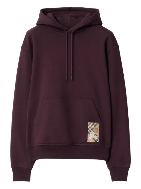 Burberry hoodie en coton à carreaux