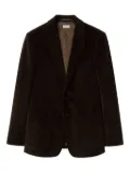 Burberry corduroy single-breasted jacket - Brown