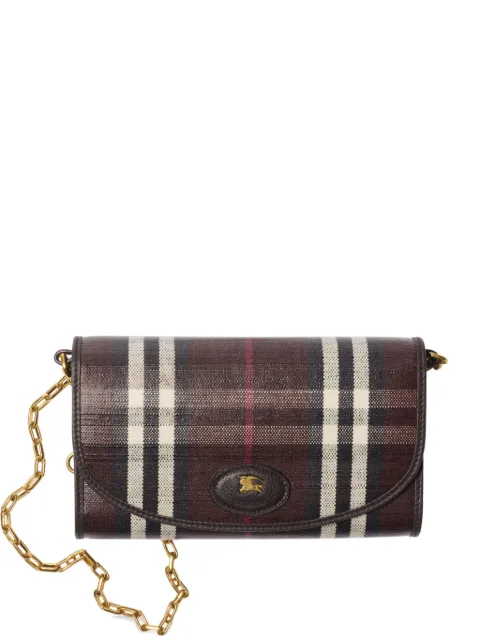 Burberry Highlands check-pattern chain wallet