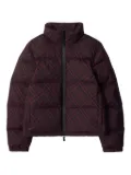 Burberry check puffer jacket - Red