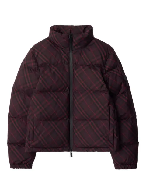 Burberry check puffer jacket