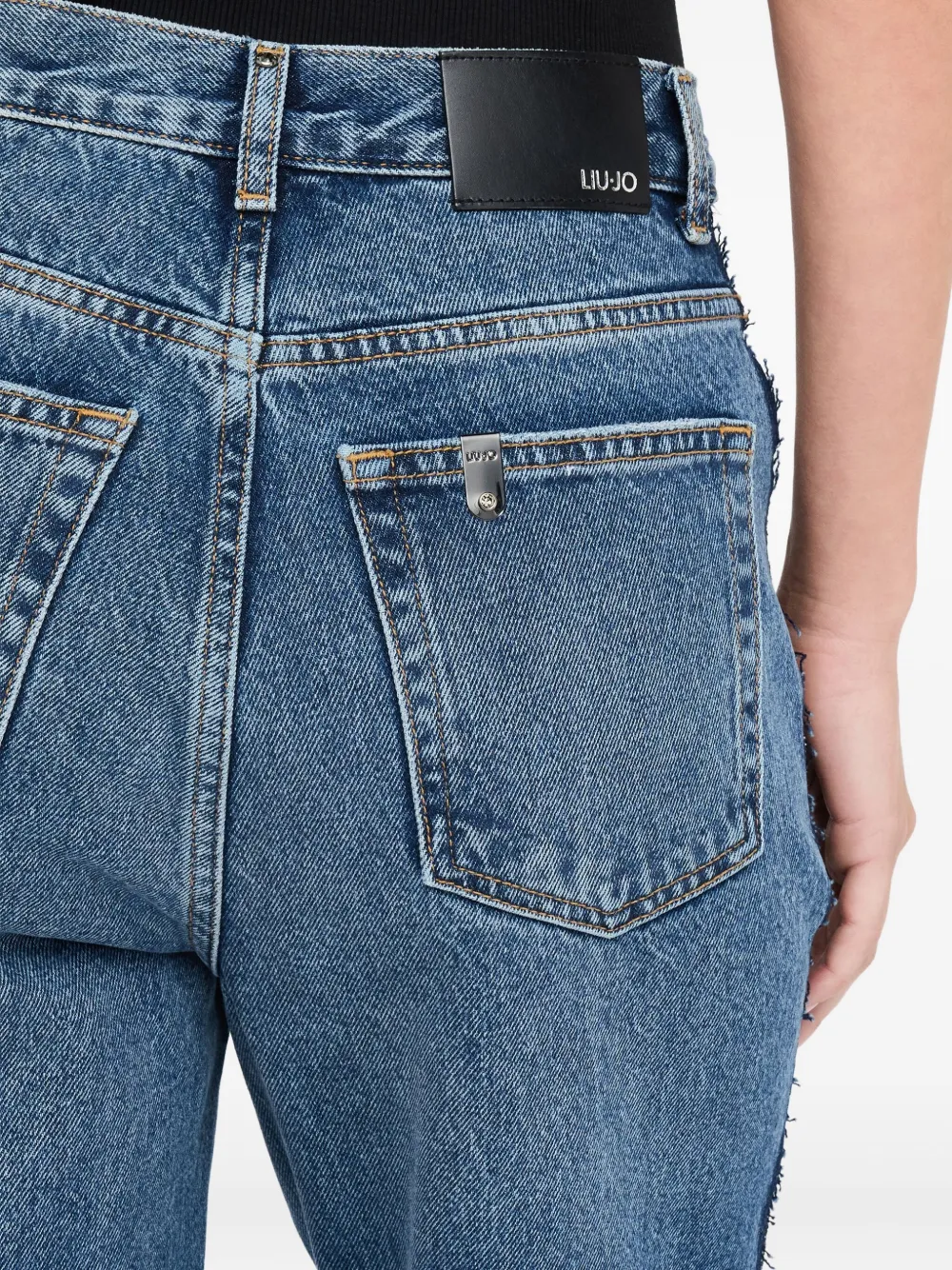LIU JO Jeans met kanten vlakken Blauw