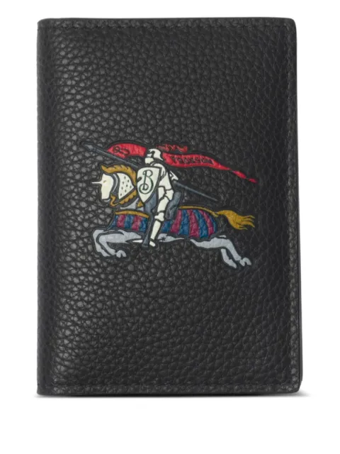 Burberry equestrian-knight calf-leather cardholder