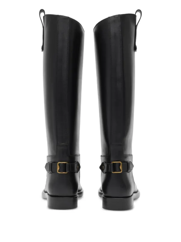 Burberry Cavalier calf-leather knee-high Boots | Black