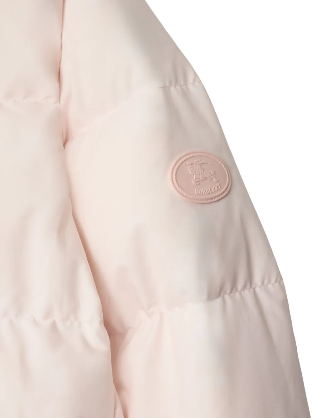 Burberry Vintage Check-trimmed Puffer Jacket In White