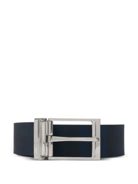 Burberry reversible check-pattern belt