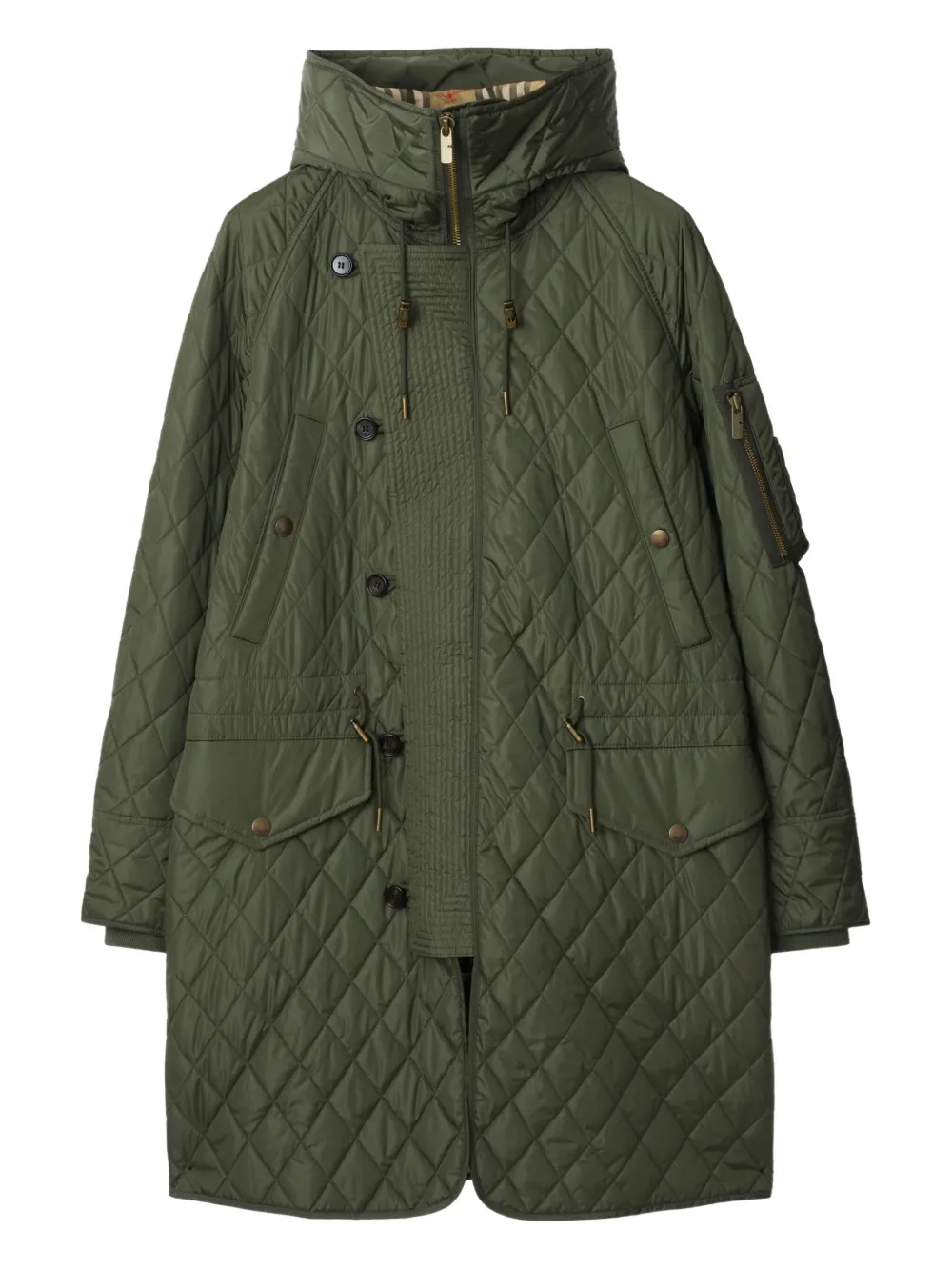 Burberry Reissued gewatteerde parka Groen