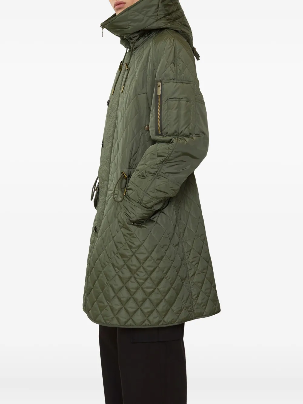 Burberry Reissued gewatteerde parka Groen