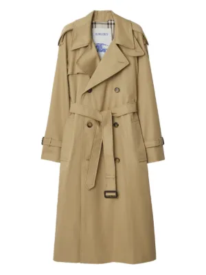 Burberry Trench Coat Waterloo Heritage | Neutro | FARFETCH BR