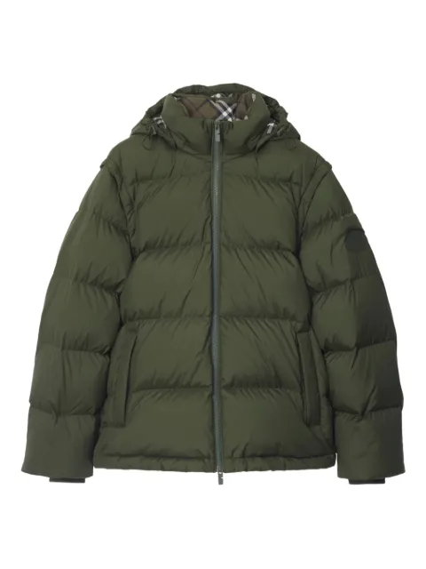 Burberry detachable-sleeve puffer jacket