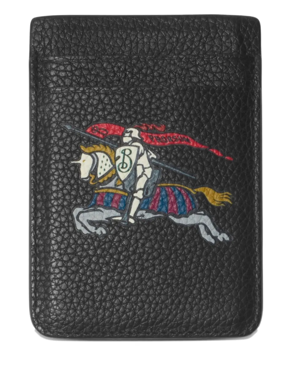 Burberry Equestrian Knight pasjeshouder met patroon Zwart