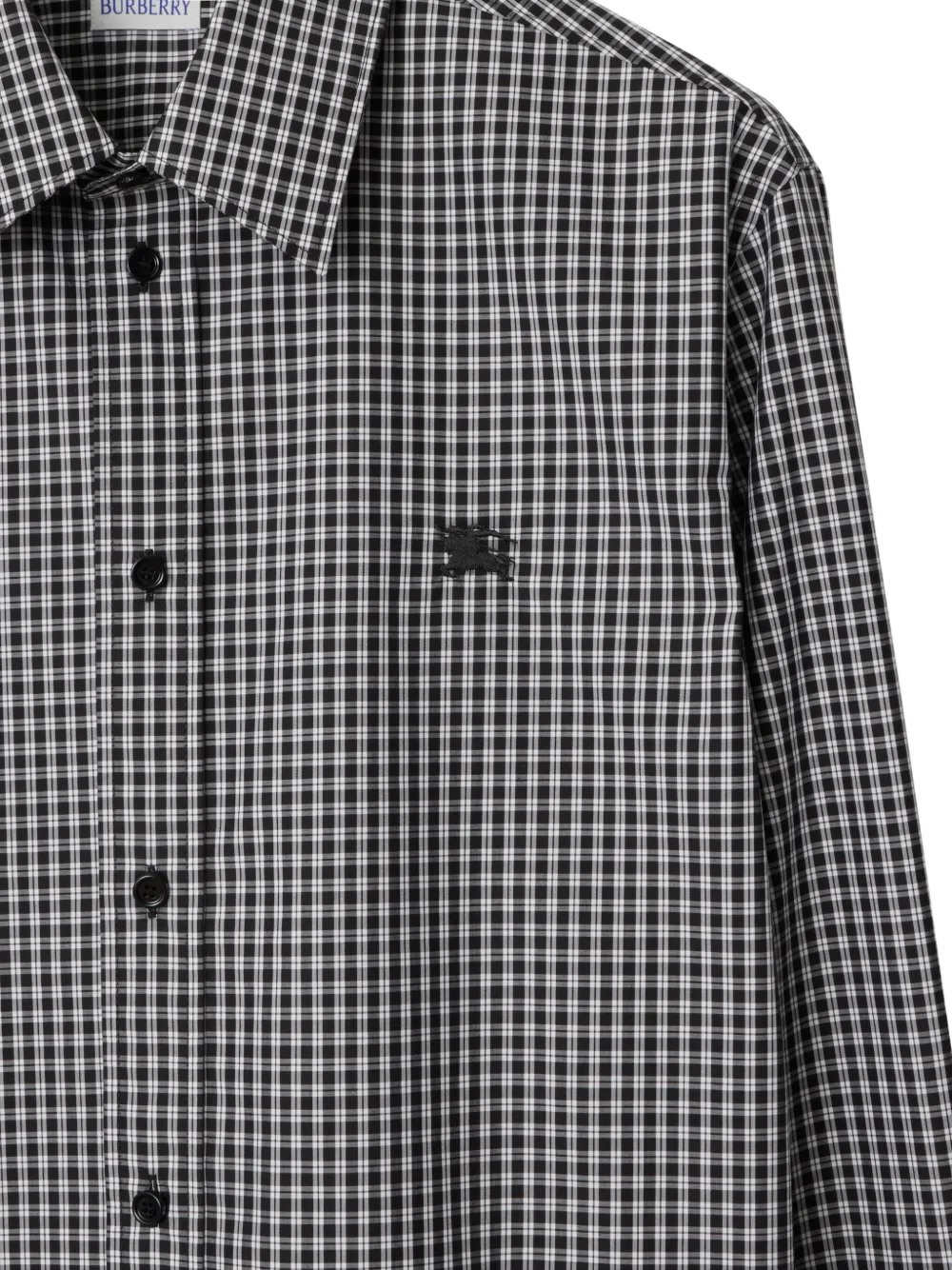 Burberry Overhemd met borduurwerk en lange mouwen - Zwart