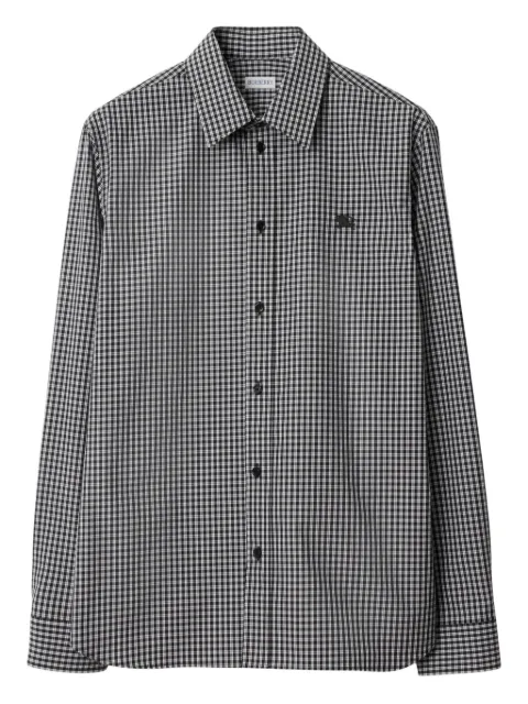 Burberry embroidered long-sleeves shirt