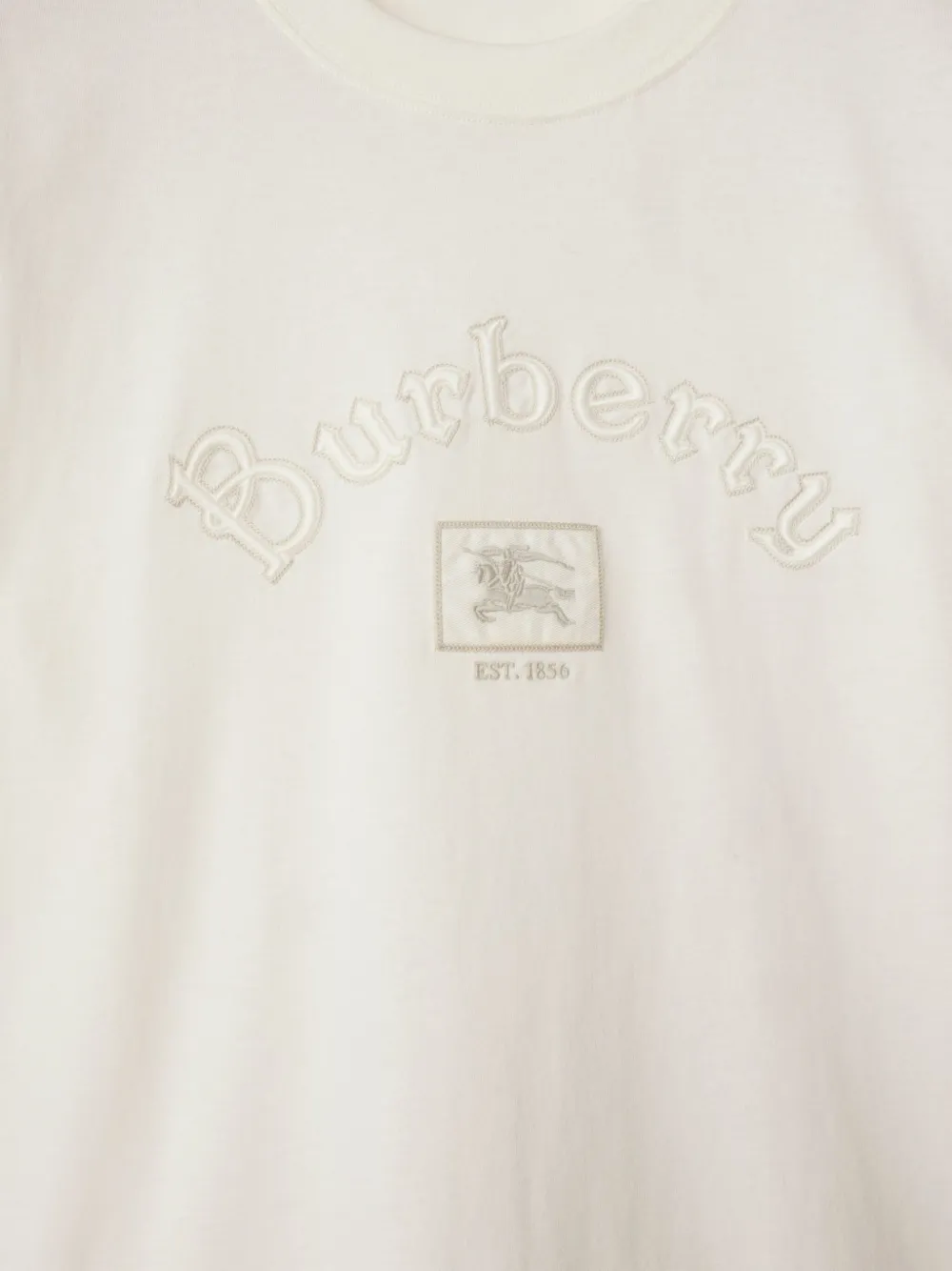 Burberry Equestrian Knight-logo T-shirt Wit