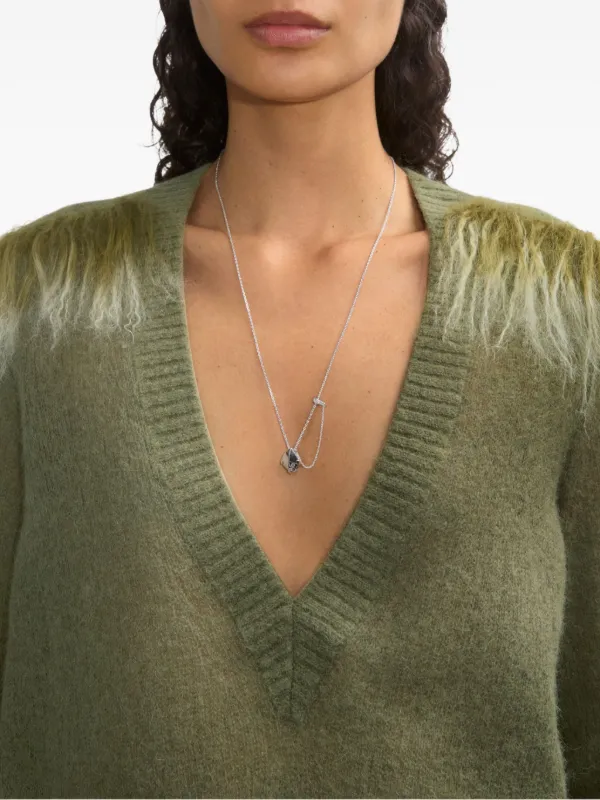 BURBERRYペンダントネックレス Burberry オニキス ペンダント ネックレス | ブラック | FARFETCH JP