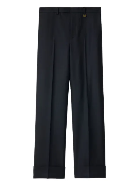 Burberry pantalones rectos a cuadros