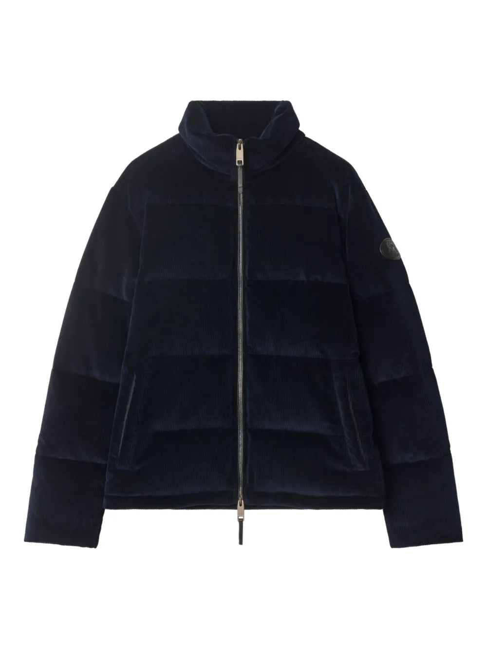 Burberry Gewatteerd ribfluweel jack Blauw