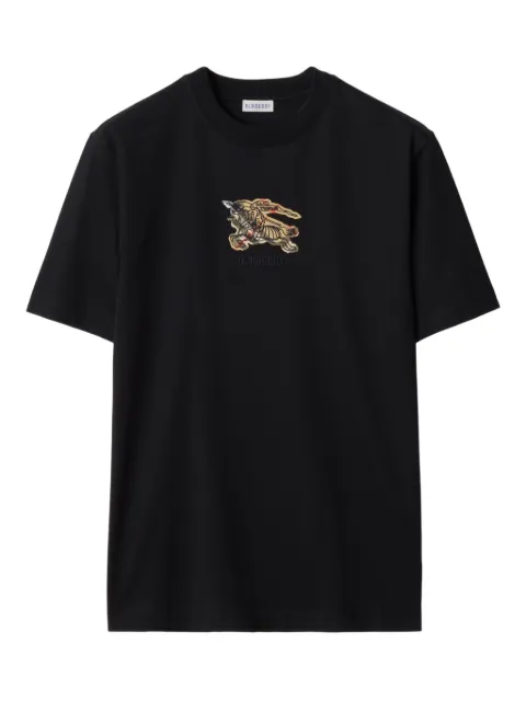 Burberry Katoenen T-shirt met Equestrian Knight-print