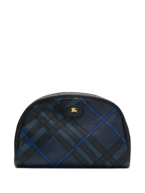 Burberry check-pattern wash bag