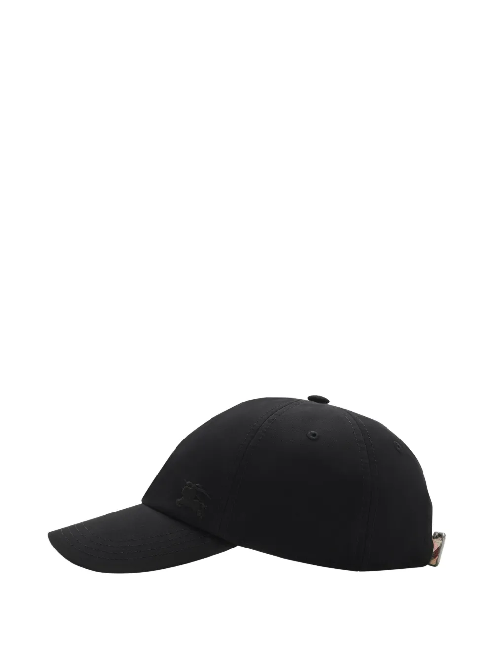Burberry Honkbalpet met Equestrian Knight-patroon Zwart
