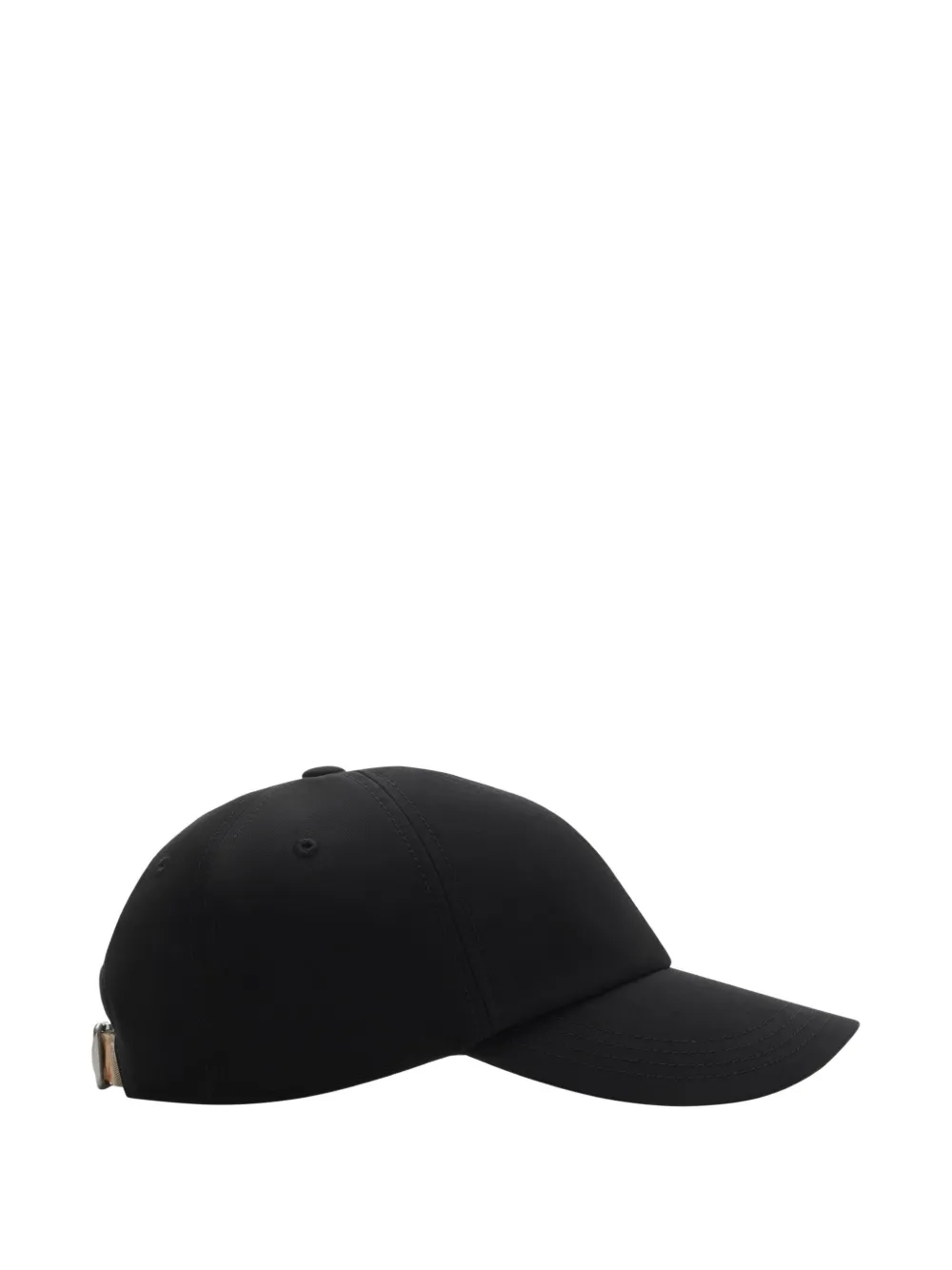 Burberry Honkbalpet met Equestrian Knight-patroon Zwart
