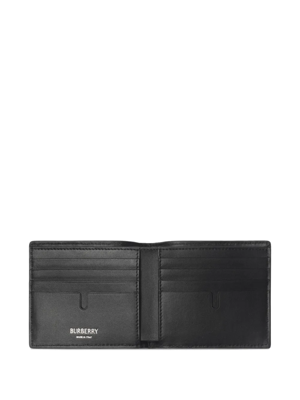 Burberry Check Colorblock Leather Bifold Wallet In Brown