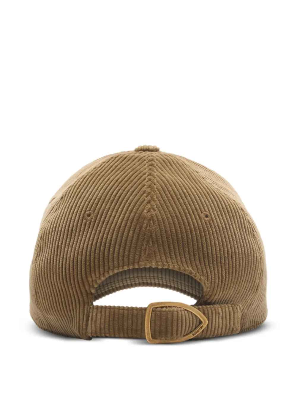 Burberry Ribfluwelen honkbalpet met ridderprint - Beige