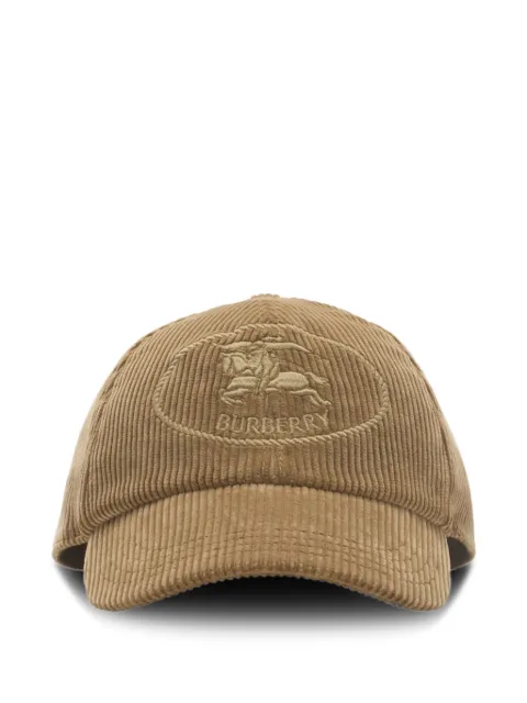Burberry Knight-stamp corduroy baseball cap