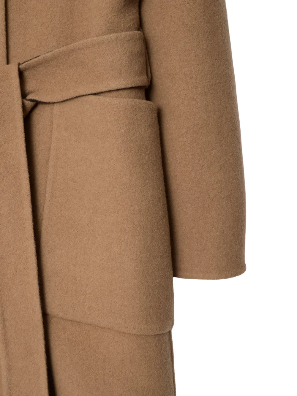 Burberry Hampshire Reversible Hooded Wrap Coat In Animal Print