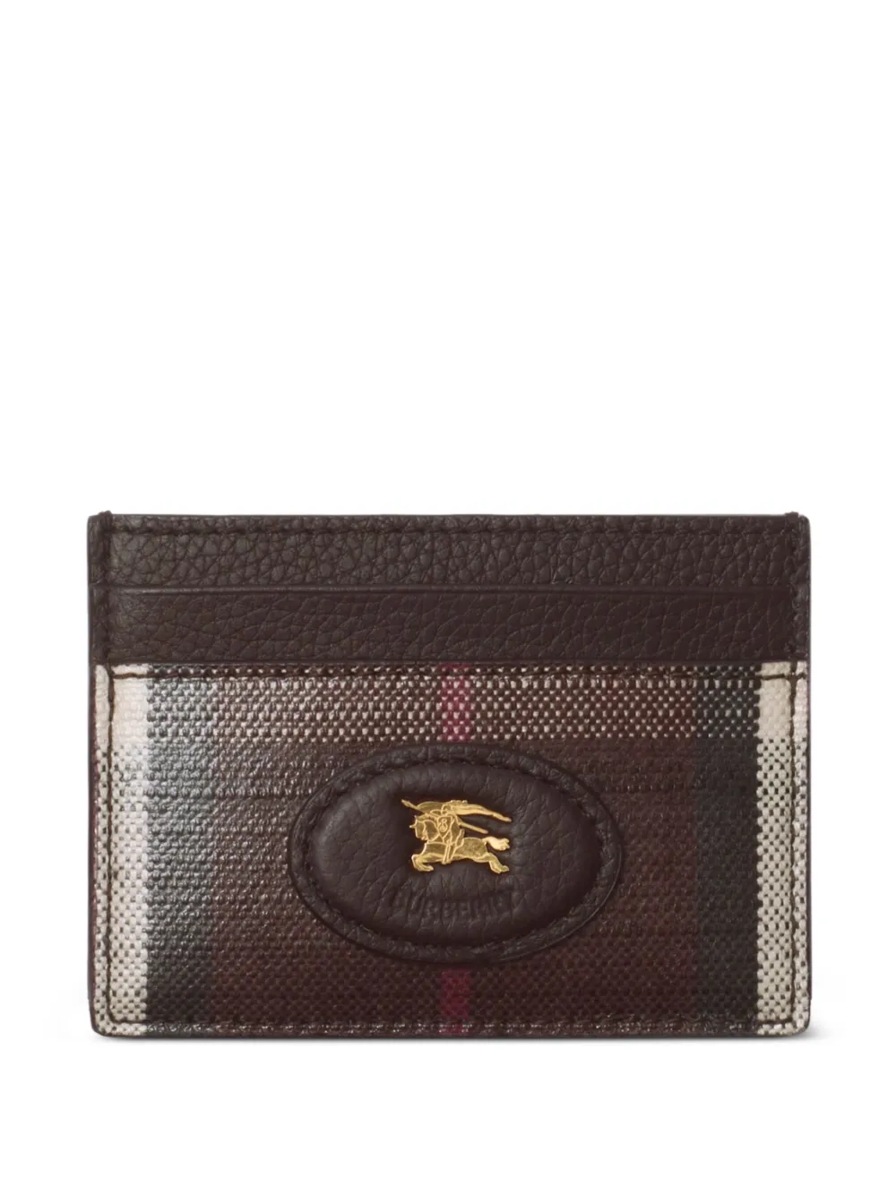 Burberry check-knight card holder | Brown | Image 1